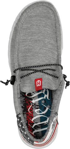 Howitzer Men's Slip-On Shoes We The People Patriot Sneakers with Camo Print Footwear