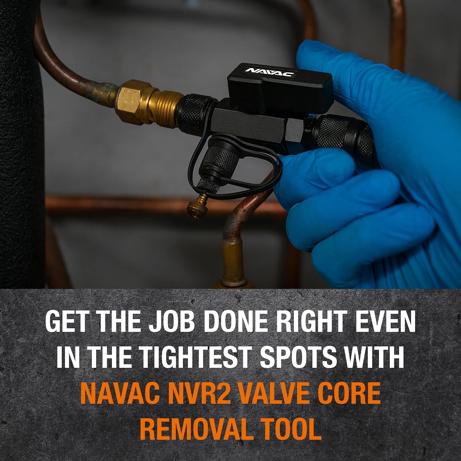 NAVAC NVR2 Valve Core Removal Tool - 1/4 & 5/16 in, 20 Micron Rated