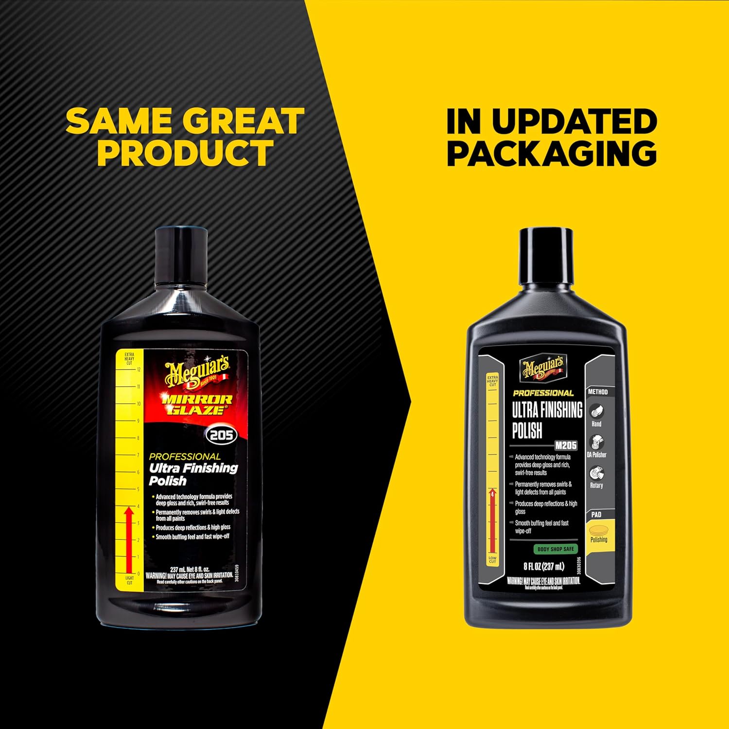 Meguiar's Professional M205 Ultra Finishing Polish Mirror Glaze, 8oz