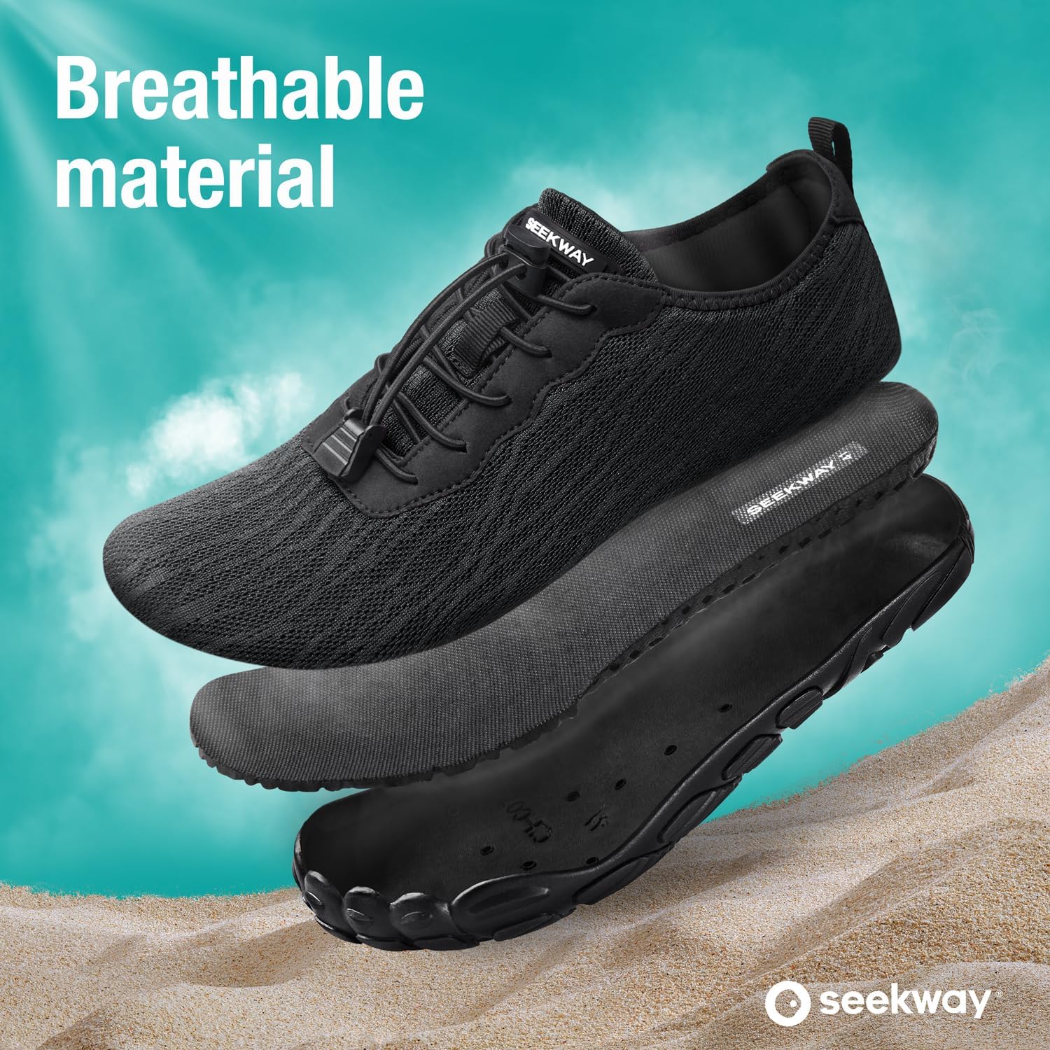 SEEKWAY Water Shoes Men Women Adult Quick-Dry Aqua Sock Barefoot for Beach Swim River Pool Lake Hiking Kayaking Surfing