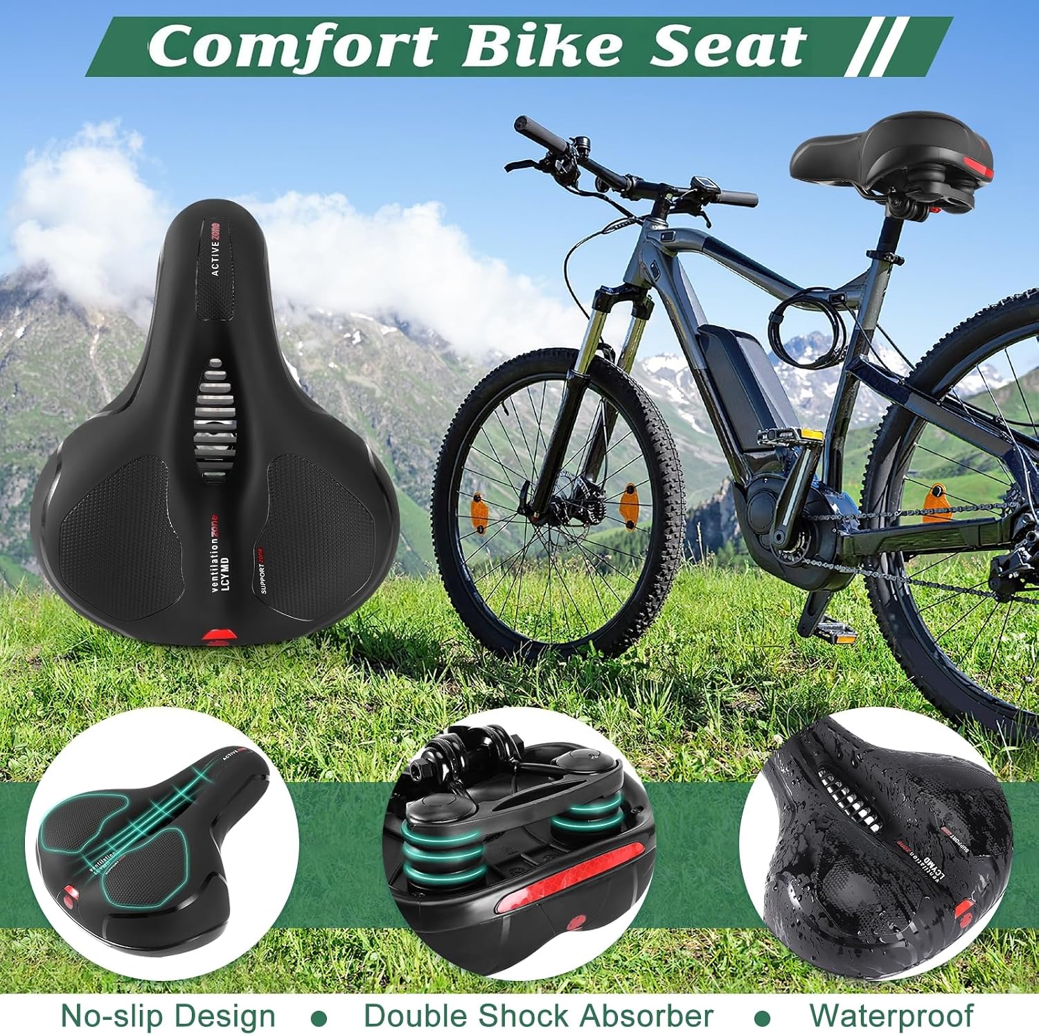 Bike Seat Saddle for Men Women Comfortable Replacement