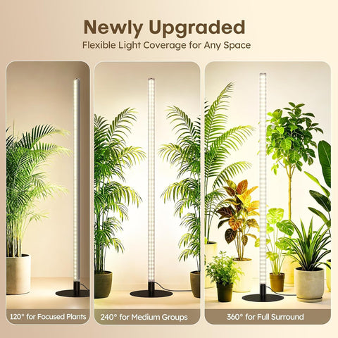 360° Grow Lights for Indoor Plants with Stand, Up to 67'' Adjustable Height