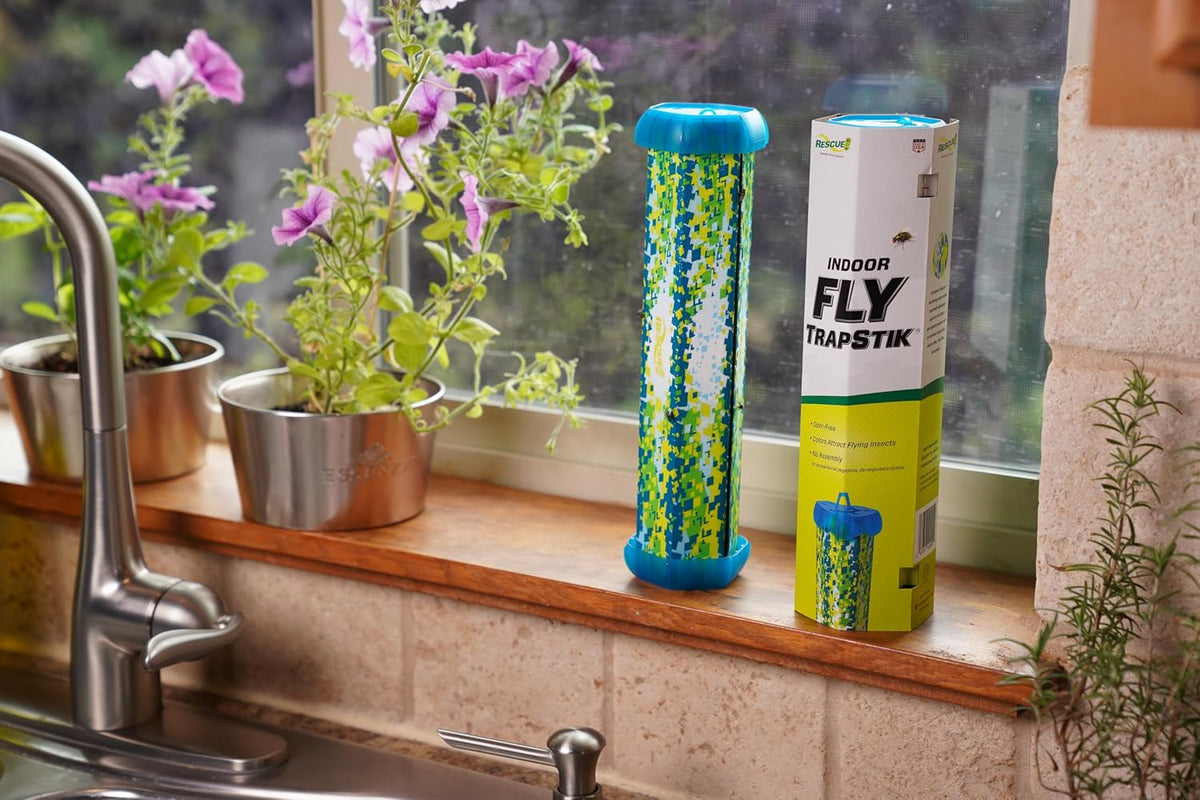 RESCUE! Fly TrapStik – Indoor Hanging Fly Trap - 2 Pack