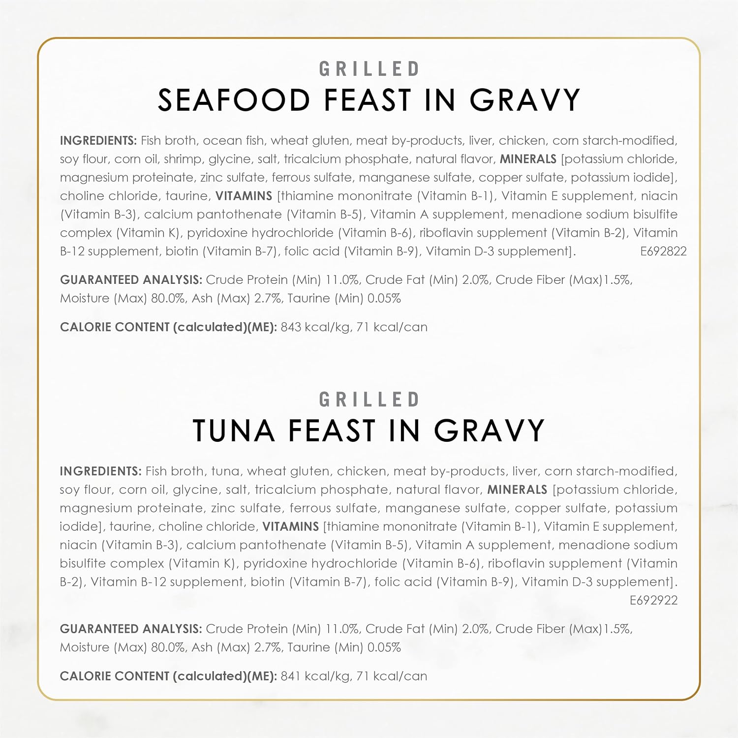 Purina Fancy Feast Grilled Seafood Wet Cat Food, 3 oz Cans, 24-Pack