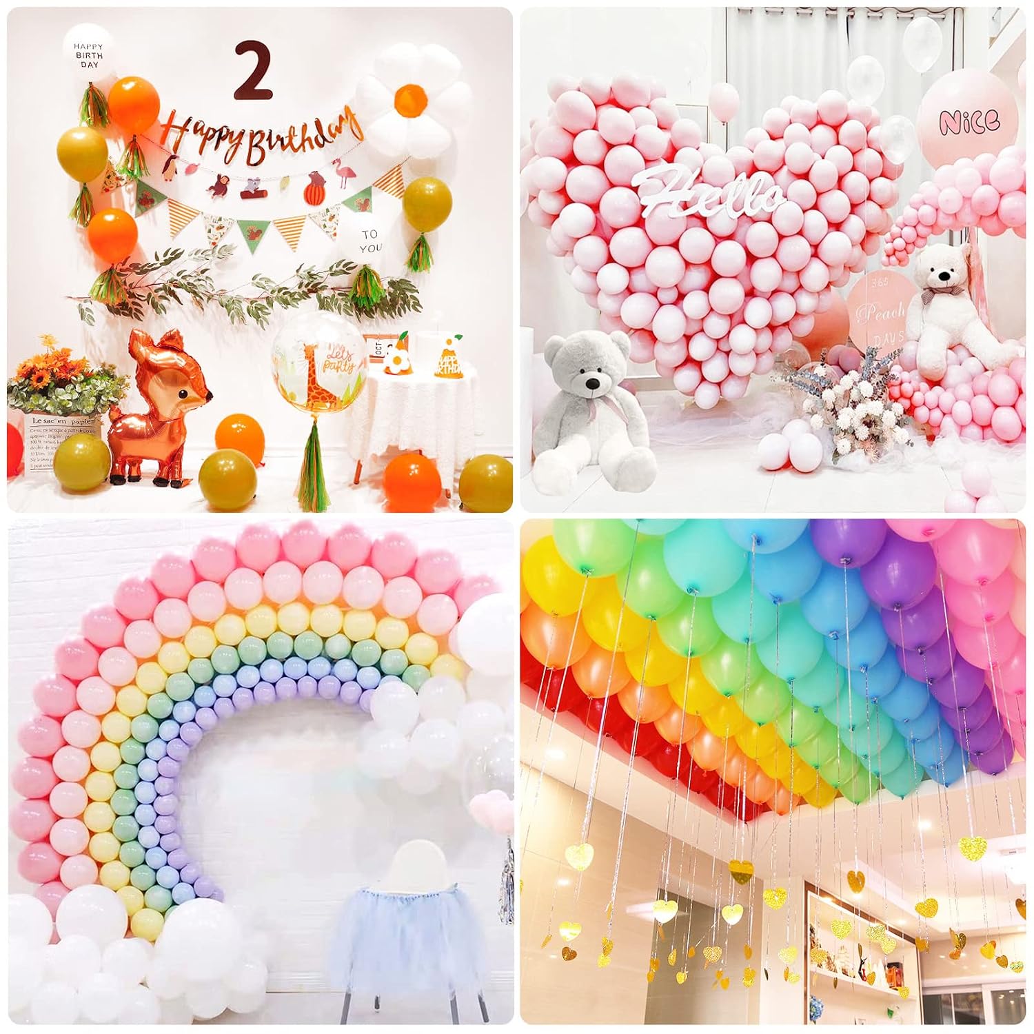 HANWER 600 PCS Glue Points Double Sided, Clear Adhesive Dots for Craft Decoration, Balloon Glue Removable Point Sticker Tape