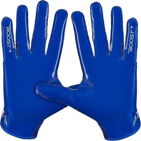 Grip Boost Football Gloves - Solid Stealth 6.0 Boost Plus Sticky Technology - Adult and Youth Football Gloves for Wide Receiver - Men's and Boys Sizes
