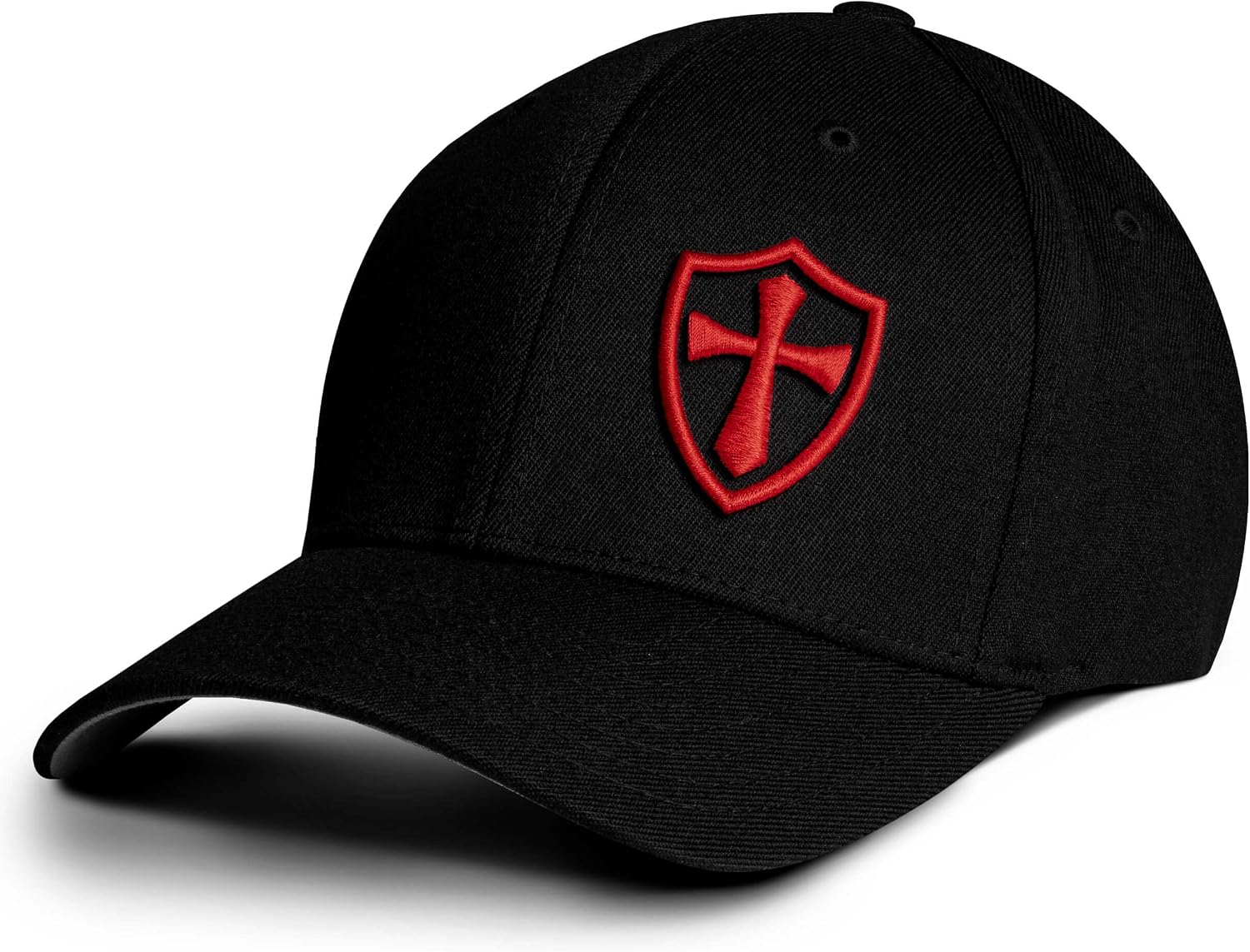 Dion Wear Crusader Baseball Cap for Men, Mid Profile Stretch Fitted