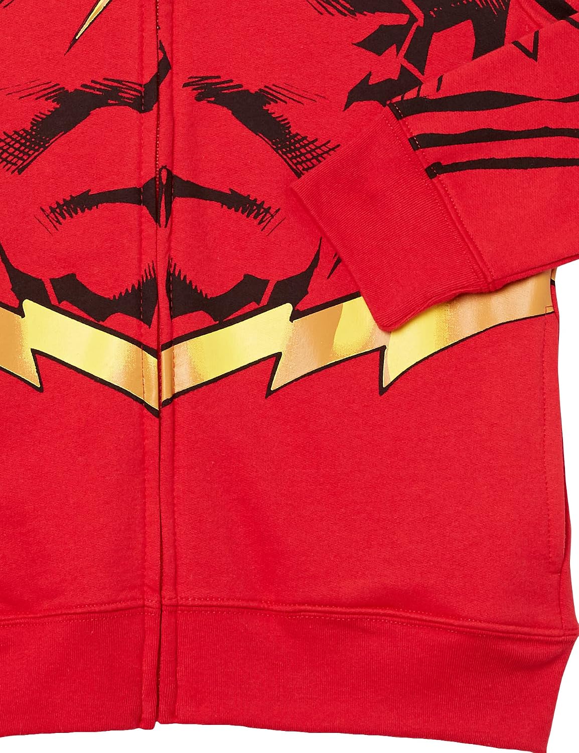 DC Comics boys The Flash Cosplay Zip-up Hoodie With Cape - DC - Boys 4-20