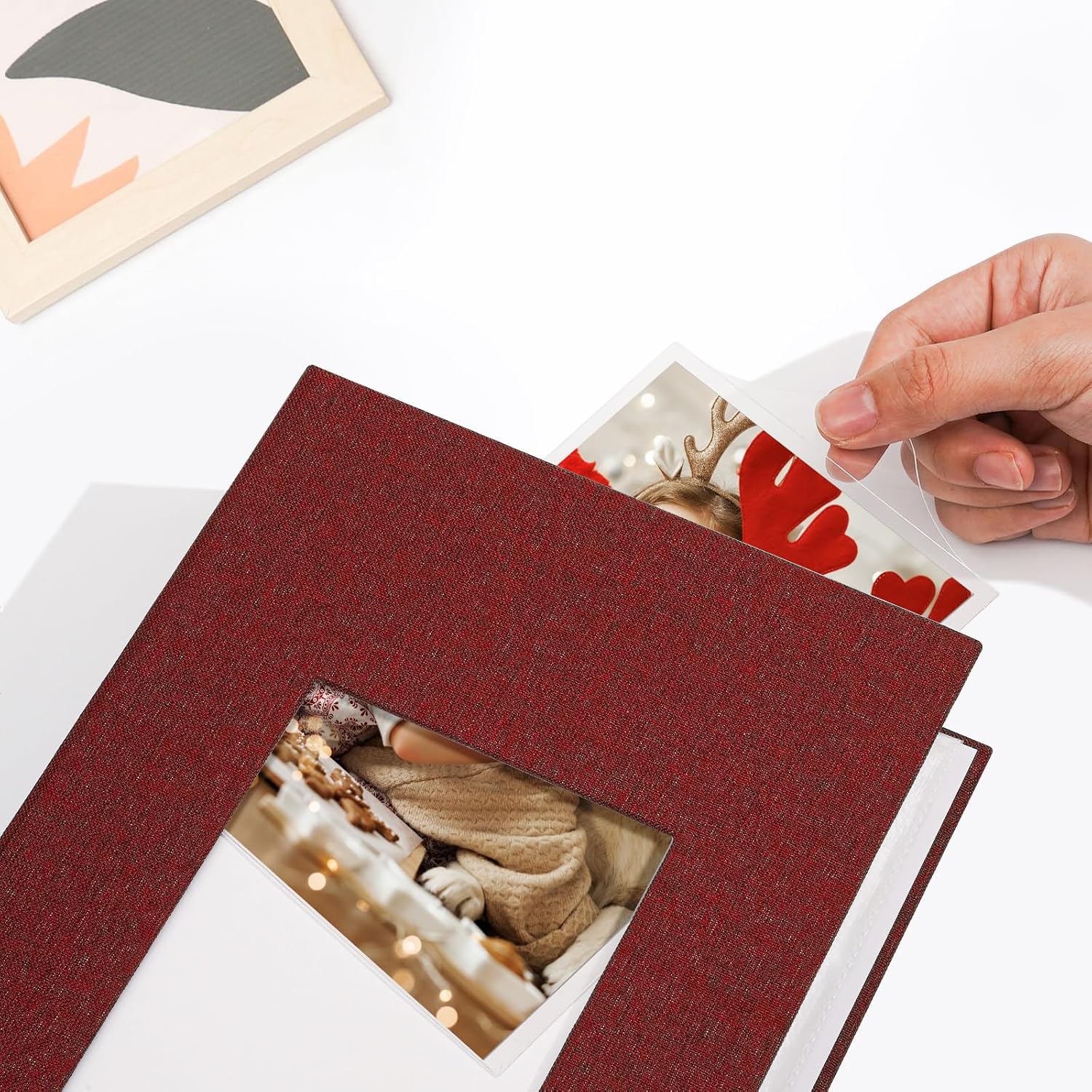 Vienrose 4x6 Photo Album, 2 Pack, 600 Photos, Red