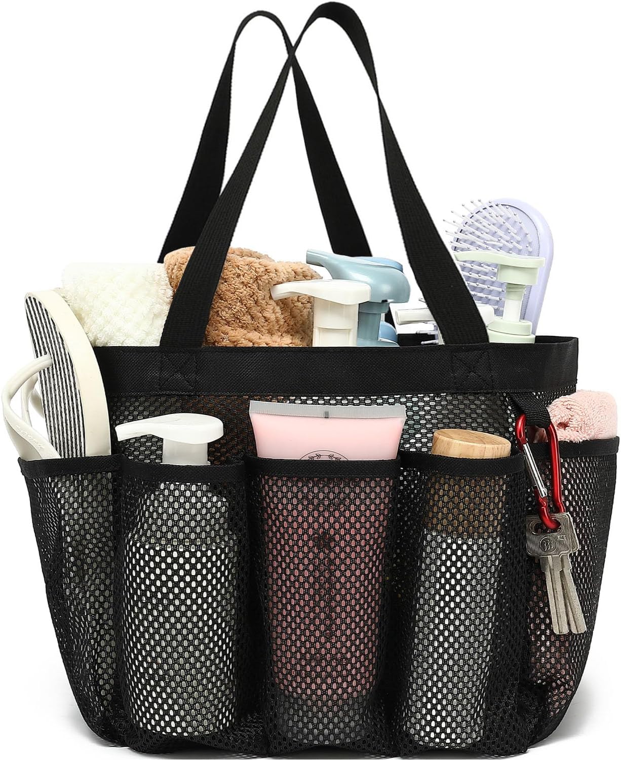 Fammart Mesh Shower Caddy Portable, Shower Bag College Dorm Room Essentials
