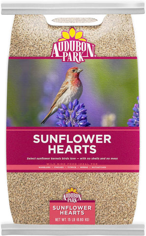 Audubon Park Sunflower Hearts Wild Bird Seed, 15-lb.