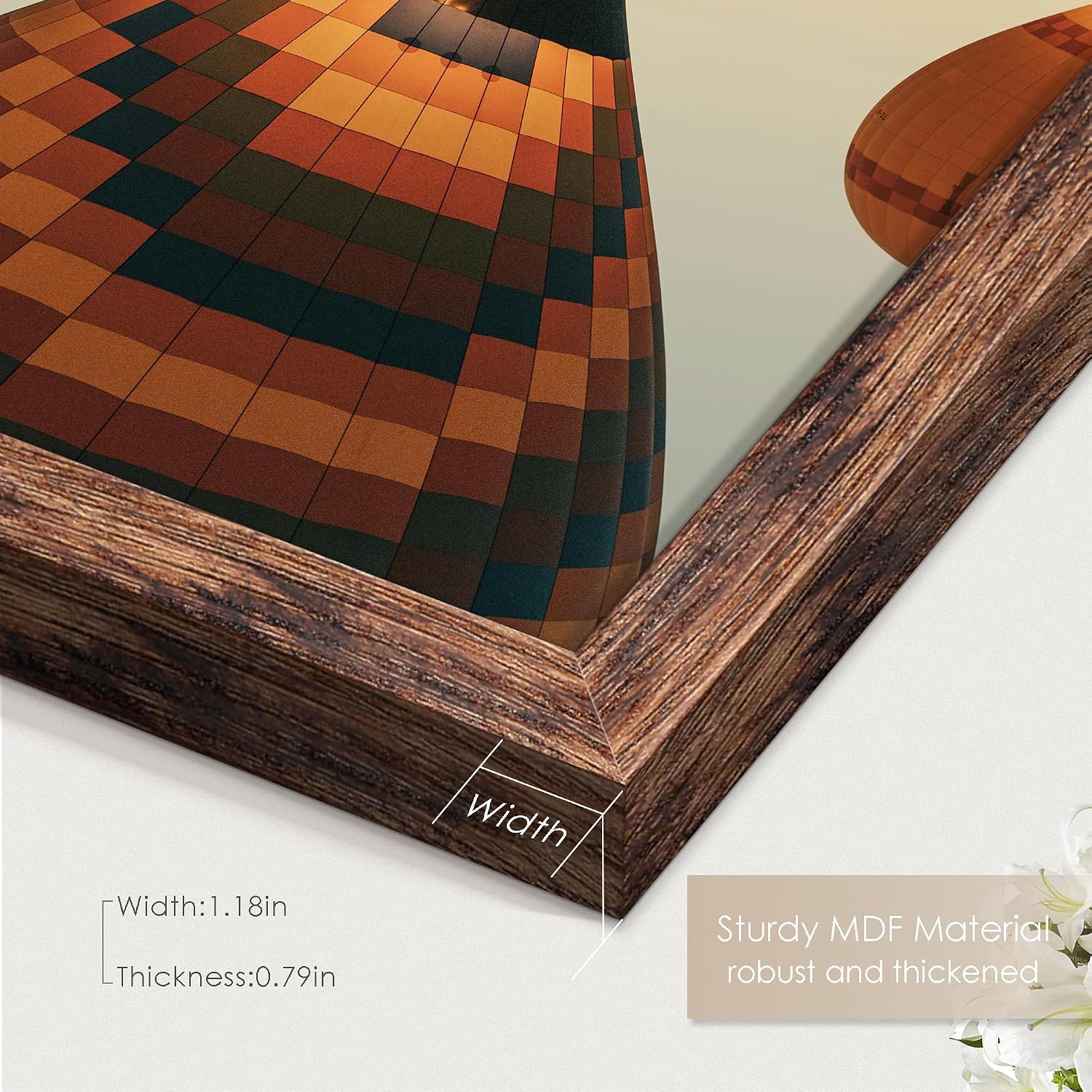 20x24 Picture Frame, Brown Poster Frame, 1 Pack