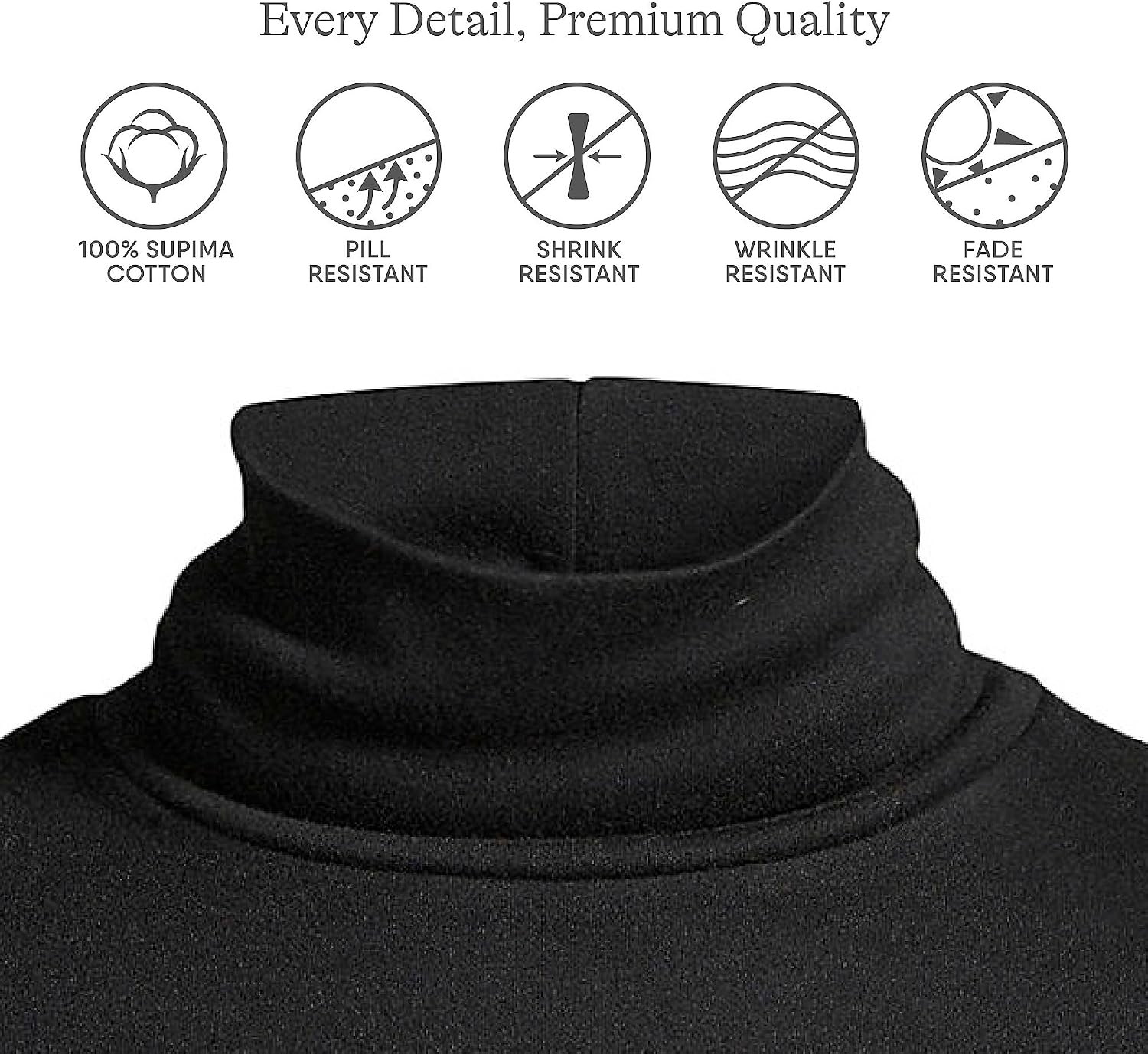 Lands' End Women's Supima Cotton Turtleneck
