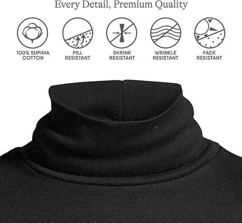 Lands' End Women's Supima Cotton Turtleneck