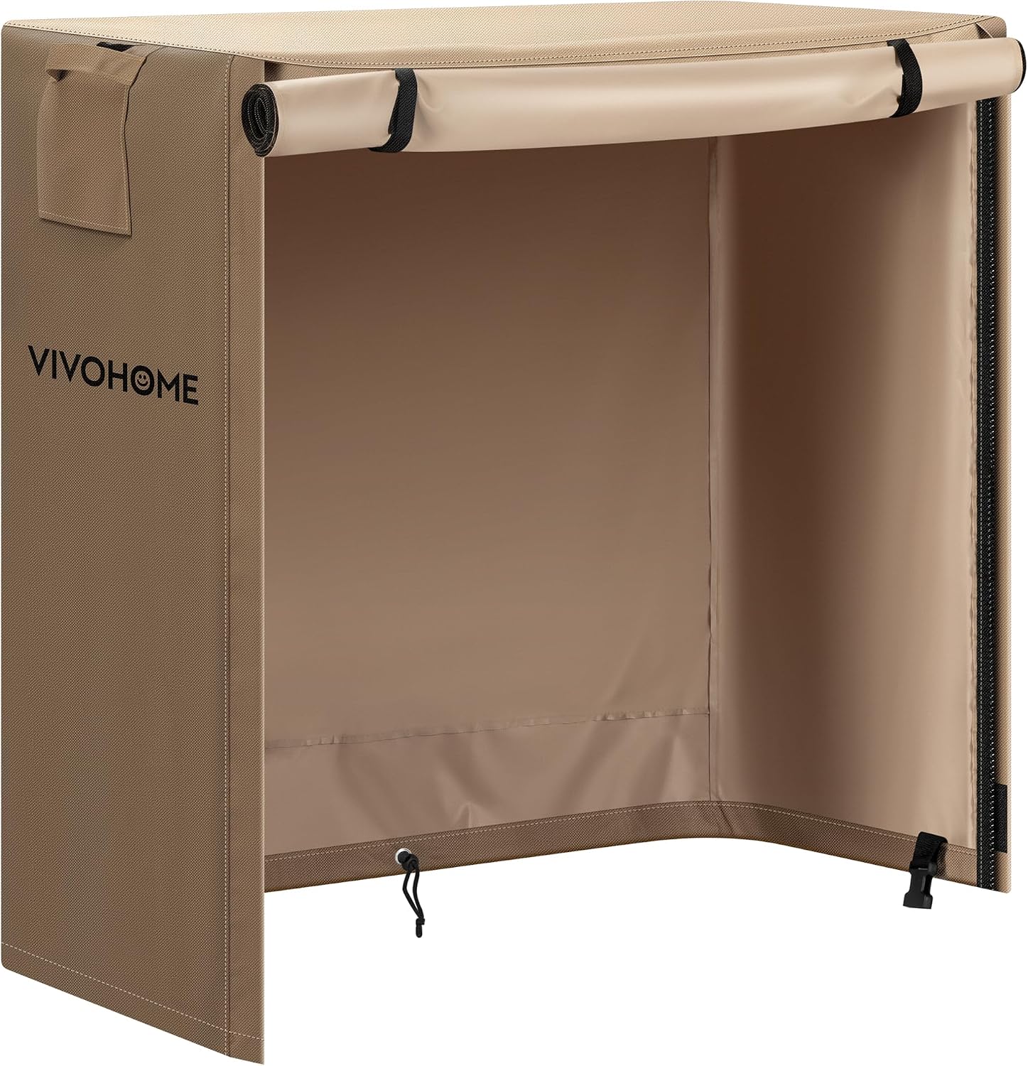 VIVOHOME 3ft Waterproof Outdoor Firewood Log Rack Cover, Brown