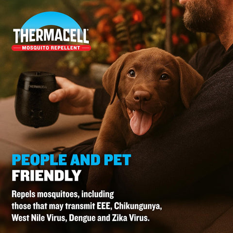 Thermacell E-ZoneGuard Patio Max Mosquito Repellent 12Hr Bat + Chrging Dock