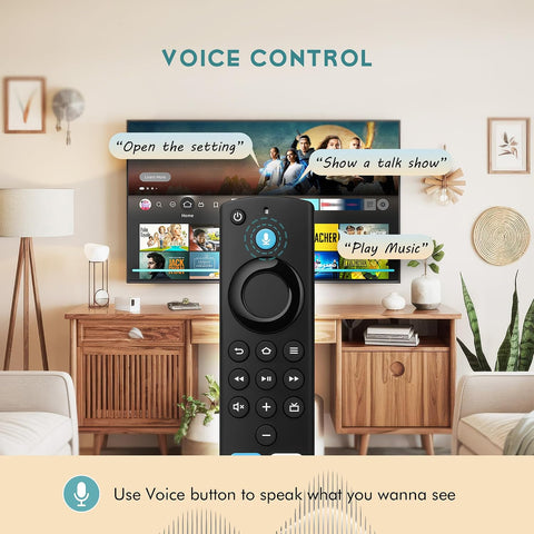 Replacement Remote for All Fire Series,Remote for TV Stick (HD, 4K, 4K Max, Lite),TV Cube,Remote for Insignia,TCL,3rd Gen Fire Smart TVs with Voice