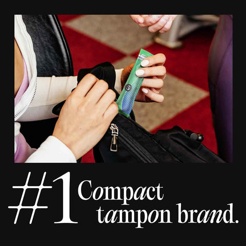 U by Kotex Click Compact Tampons, Regular/Super, 180 Count, 6 Packs of 30