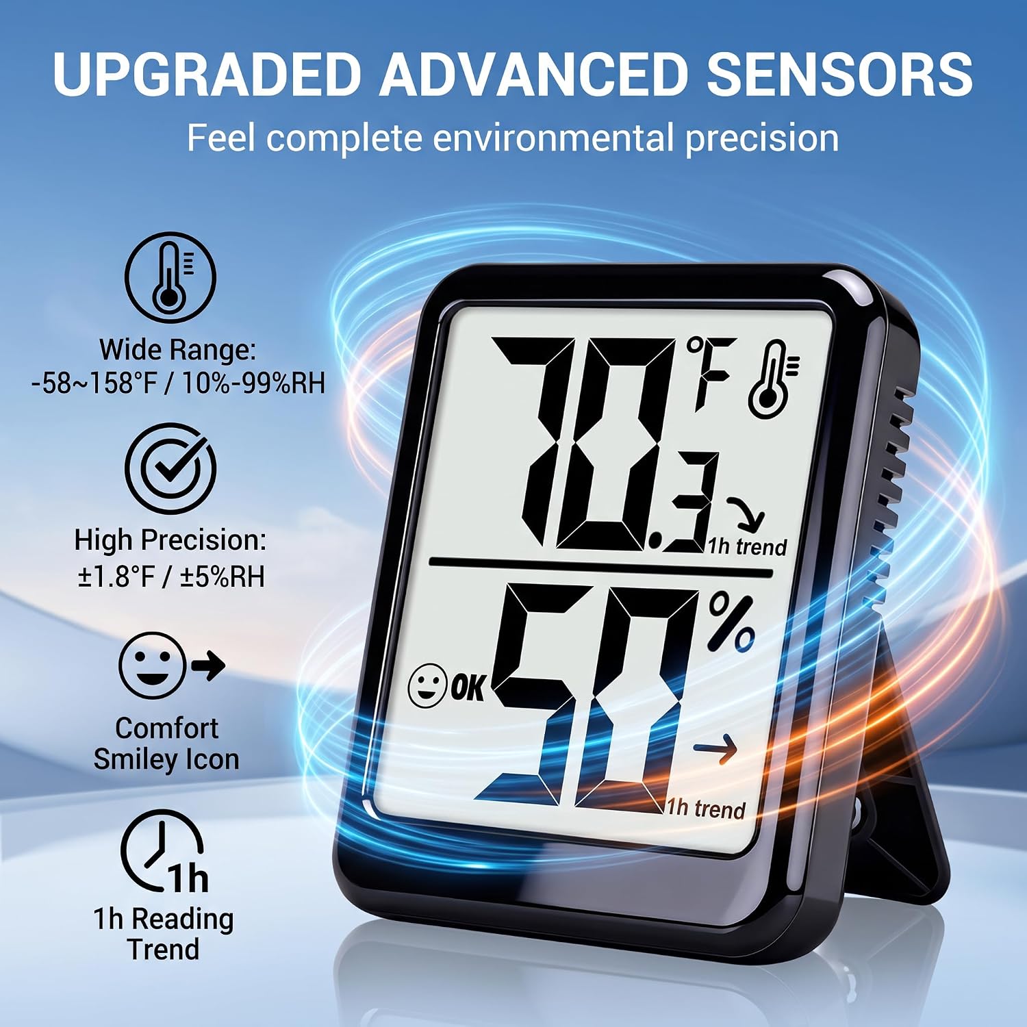 Room Thermometer Indoor Hygrometer Digital Humidity Meter