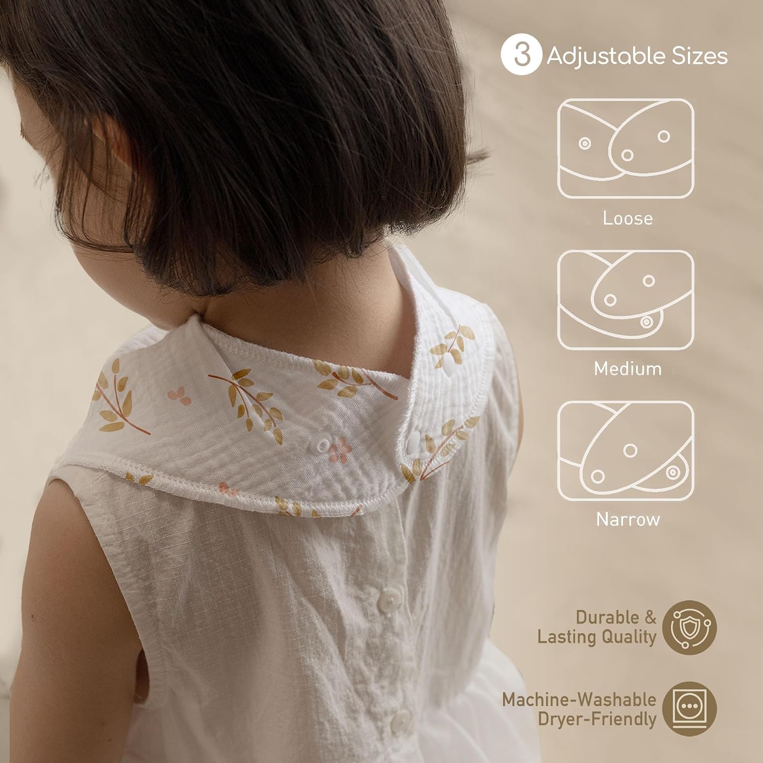 8 Pack Muslin Baby Bandana Bibs for Drooling and Teething