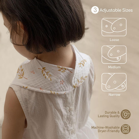 8 Pack Muslin Baby Bandana Bibs for Drooling and Teething