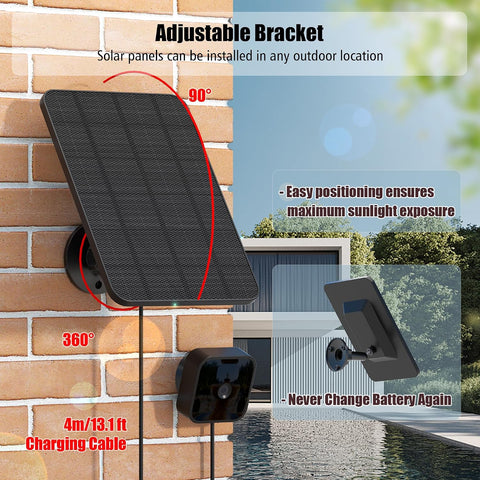 Rhorawill 4 Pack Solar Panel for Blink Outdoor 2K+/4(4th Gen)/(3rd Gen) XT3