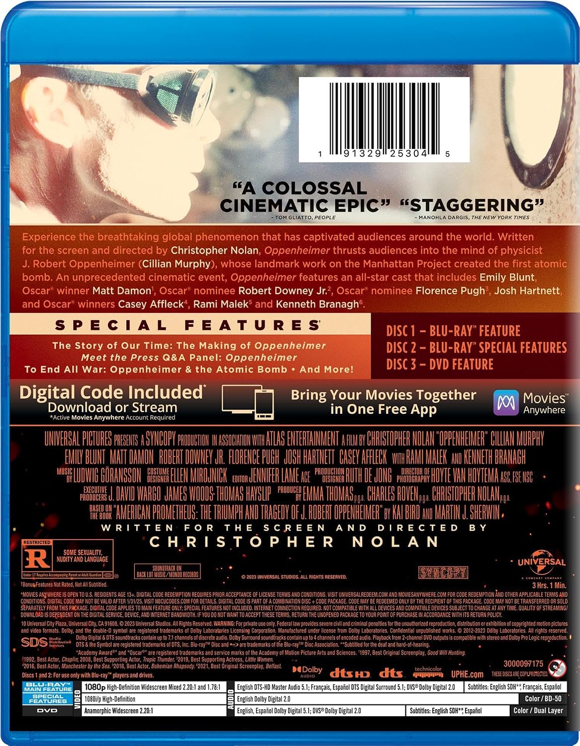 Oppenheimer - Blu-ray + DVD + Digital