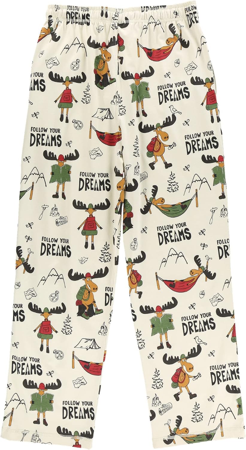 Lazy One Novelty Men's Pajama Pants, Pajama Bottoms for Men, Moose PJs