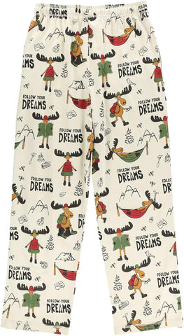 Lazy One Novelty Men's Pajama Pants, Pajama Bottoms for Men, Moose PJs