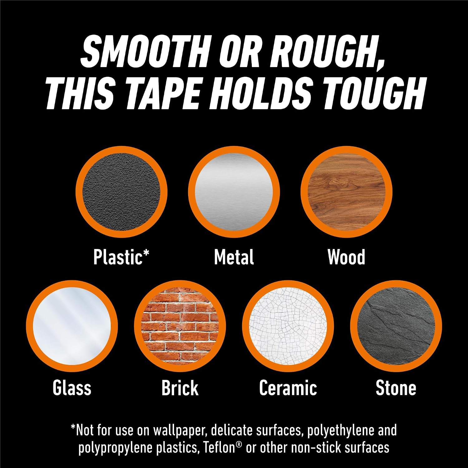 GORILLA Invisible Hold Mounting Tape, 1" x 150", Clear, 2-Pack