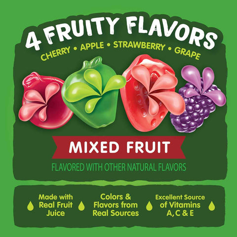 Black Forest Juicy Burst Fruit Snacks, Mixed Fruit, 2.25 Ounce Pouches (Pack of 48)