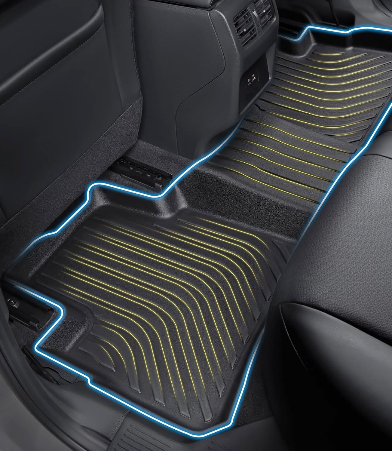 Car Floor Mats Replacement for Dodge Journey 2011-2020 (Not Fit 2011 Single Floor Hook) Heavy Duty Liner Custom Fit All Weather Protection Carpets Accessories for Dad