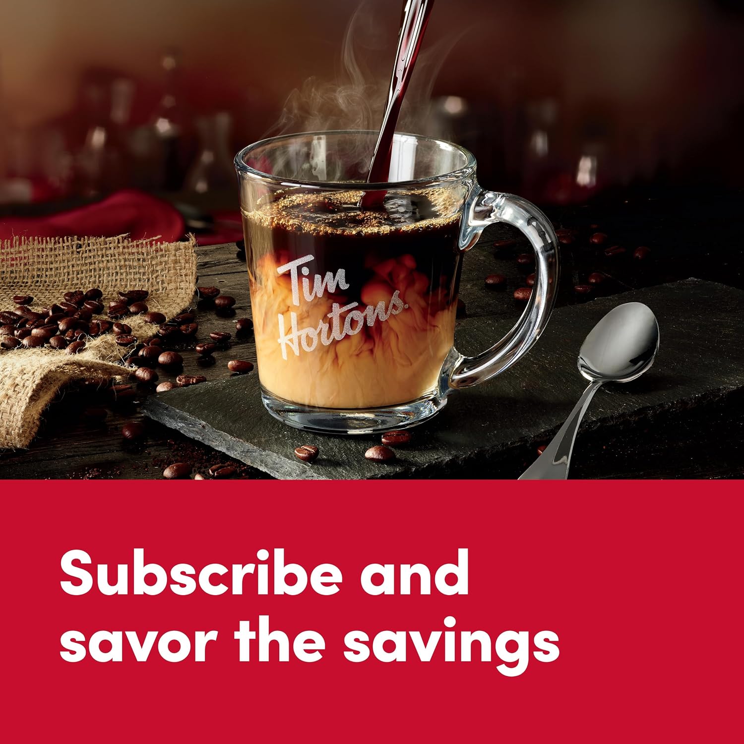 Tim Hortons Dark Roast Coffee, Single-Serve K-Cup Pods Compatible with Keurig Brewers, 100ct K-Cups