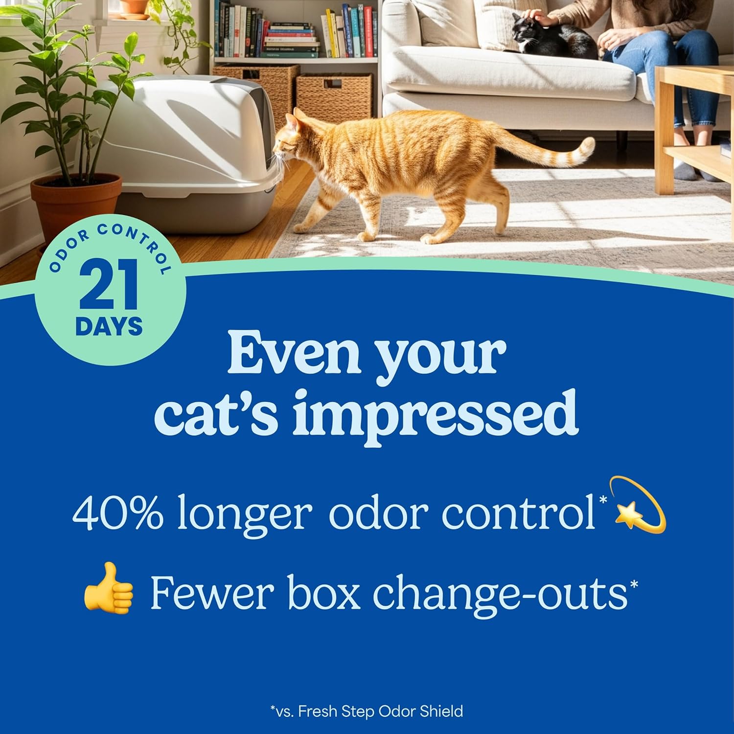 Fresh Step Advanced Ever Fresh Multi Cat Clumping Cat Litter, 16 lb., 2 Pk