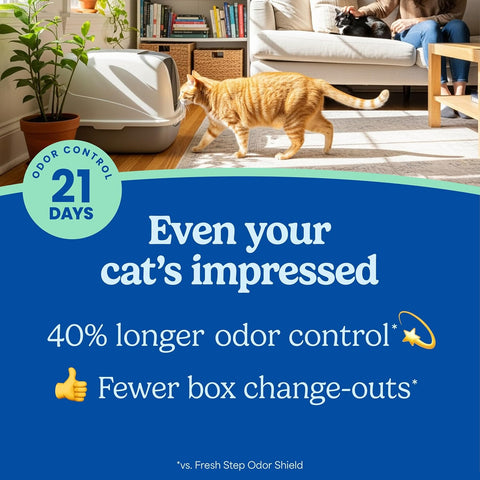 Fresh Step Advanced Ever Fresh Multi Cat Clumping Cat Litter, 16 lb., 2 Pk