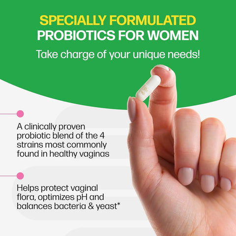 Culturelle Probiotics for Women with Prebiotics, 4-in-1 Benefits, 30 Count