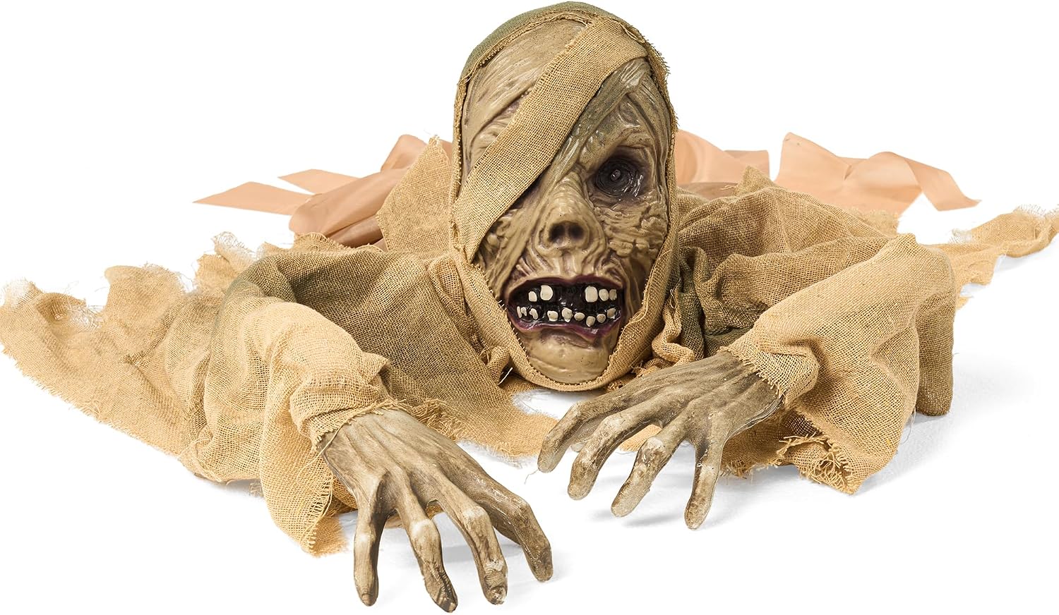 JOYIN Halloween Zombie Groundbreaker Outdoor Decoration, Zombie Groundbreaker with Light-up Eye and Creepy Sound (IR Sensor Activated) for Halloween Outside, Lawn, Graveyard Decor, Haunted House Props