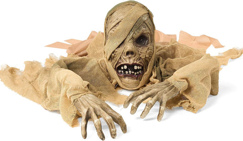 JOYIN Halloween Zombie Groundbreaker Outdoor Decoration, Zombie Groundbreaker with Light-up Eye and Creepy Sound (IR Sensor Activated) for Halloween Outside, Lawn, Graveyard Decor, Haunted House Props