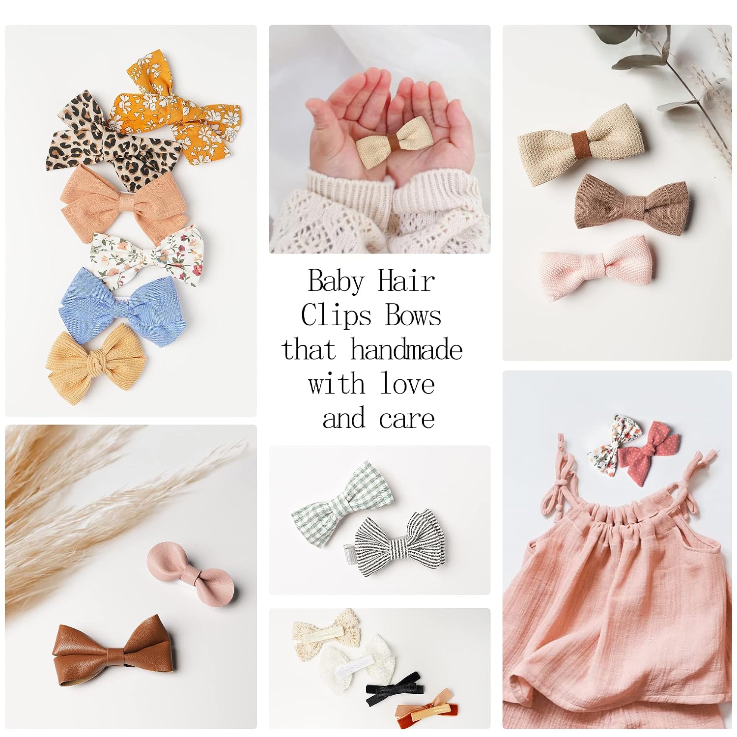 Jesries 21 Pack Baby Hair Clips for Girls, Hair Bows & Toddler Accessories
