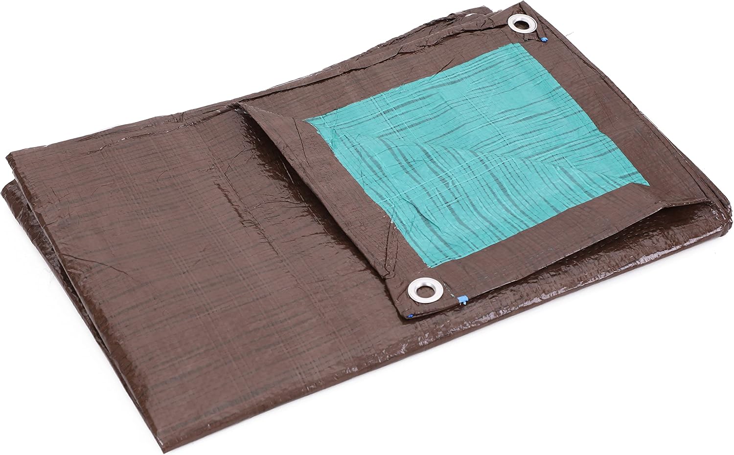Kotap 12 x 16 Ft. All-Purpose Multi-Use Protection/Coverage 5-mil Poly Tarp, Reversible, Waterproof, Brown/Green, (TBG-1216)
