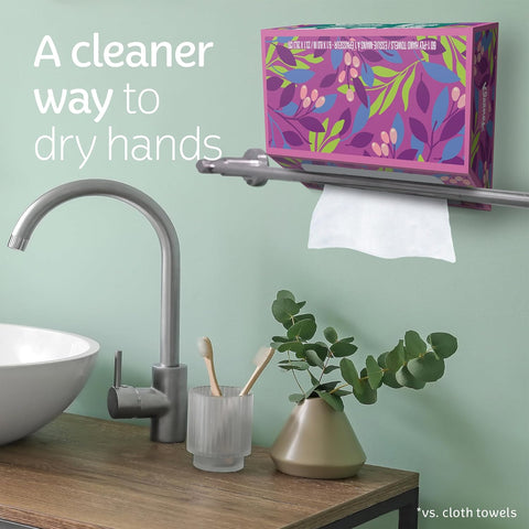 Kleenex Disposable Paper Hand Towels, 6 Boxes, 60 Tissues per Box (360 Total Tissues), Packaging May Vary