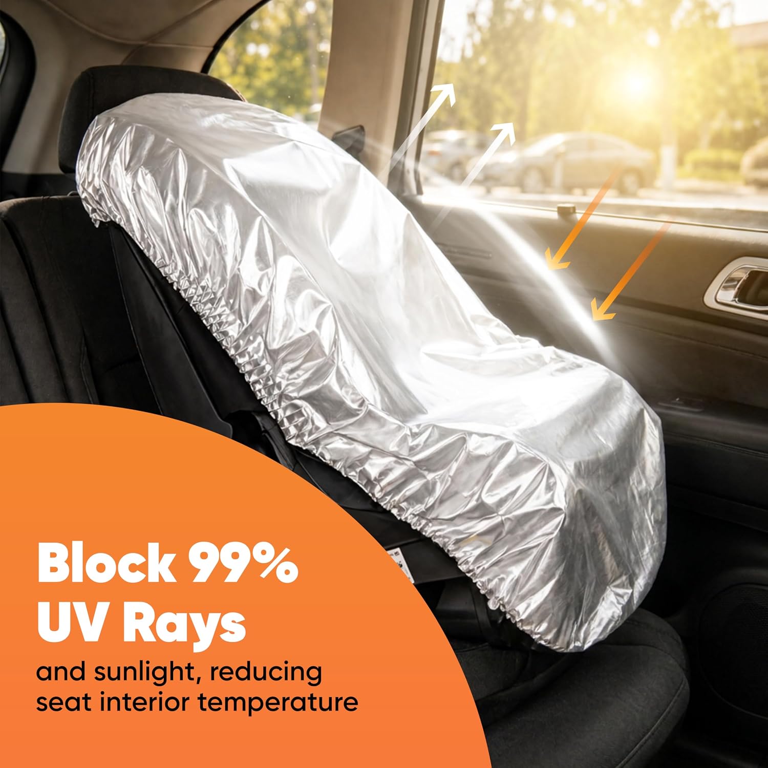 EcoNour Baby Car Seat Sun Shade Cover, Infant Carseat Heat Protector