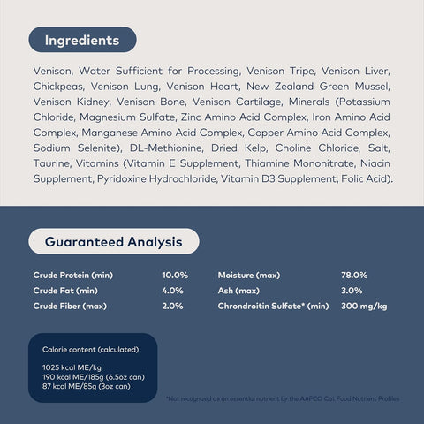 ZIWI Peak Wet Cat Food – All Natural, High Protein, Grain Free, Limited Ingredient, with Superfoods (Venison, Case of 12, 6.5oz Cans)
