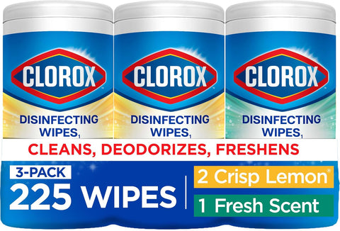 Clorox Disinfecting Wipes Back to School Variety Pack, 75 Count Each, Pack of 3 (Package May Vary)