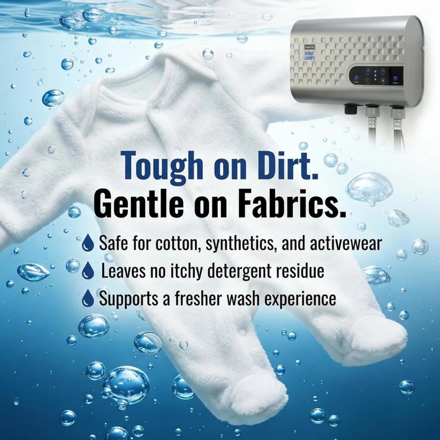 EdenPURE OxiLeaf Odor Remover Laundry Wash Cleaning Ozone O3 Detergent Free