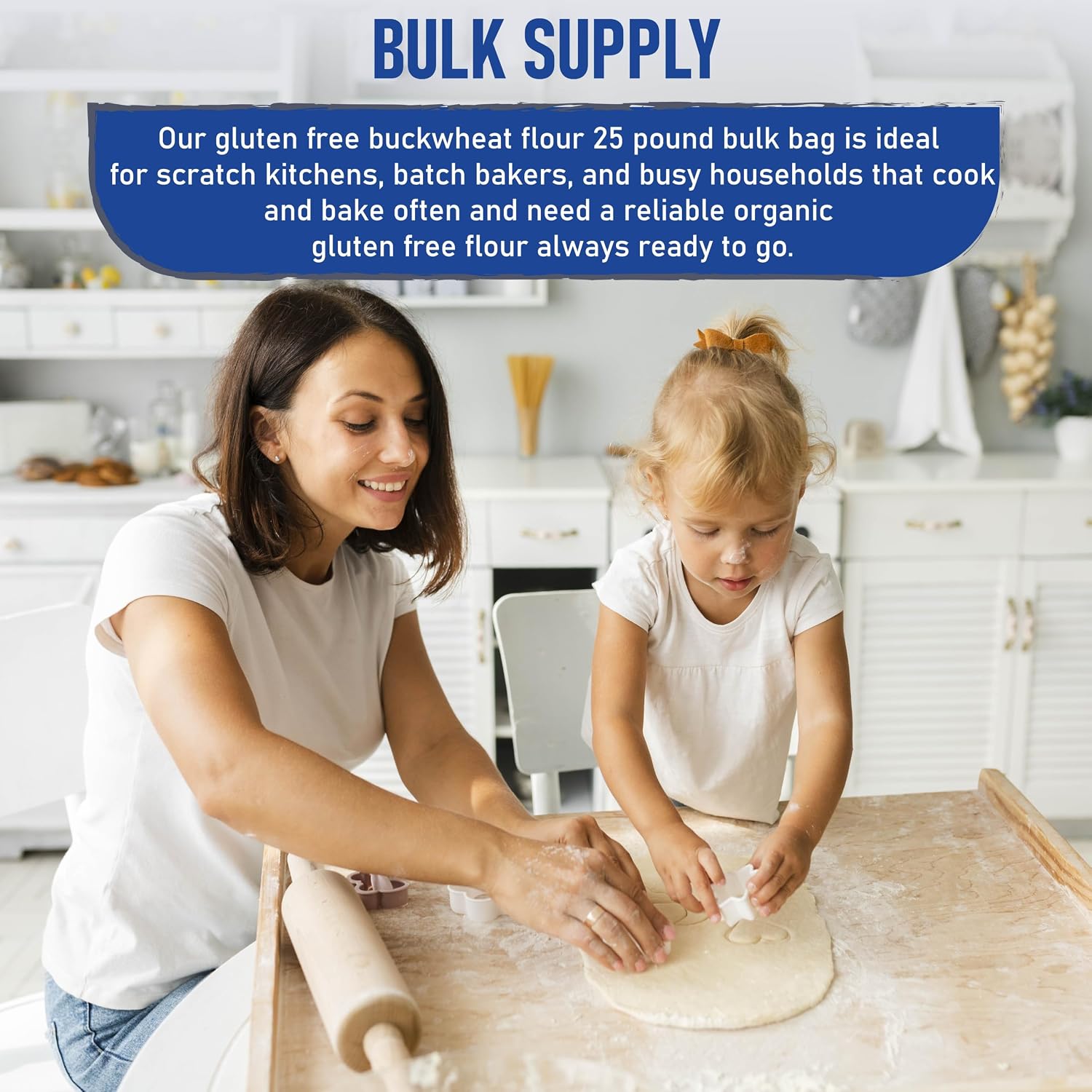 Great River Milling Organic Buckwheat Flour, Gluten Free, 25 lb