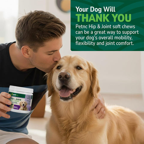 PetNC Natural Care Hip and Joint Soft Chews for Dogs, 90 Count - 27591