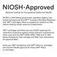 3M Half Facepiece Reusable Respirator 6200, NIOSH, Four-Point Harness, Comfortable Fit, Dual Airline Supplied Air Compatible, Bayonet Connections, Painting, Sanding, Cleaning, Medium