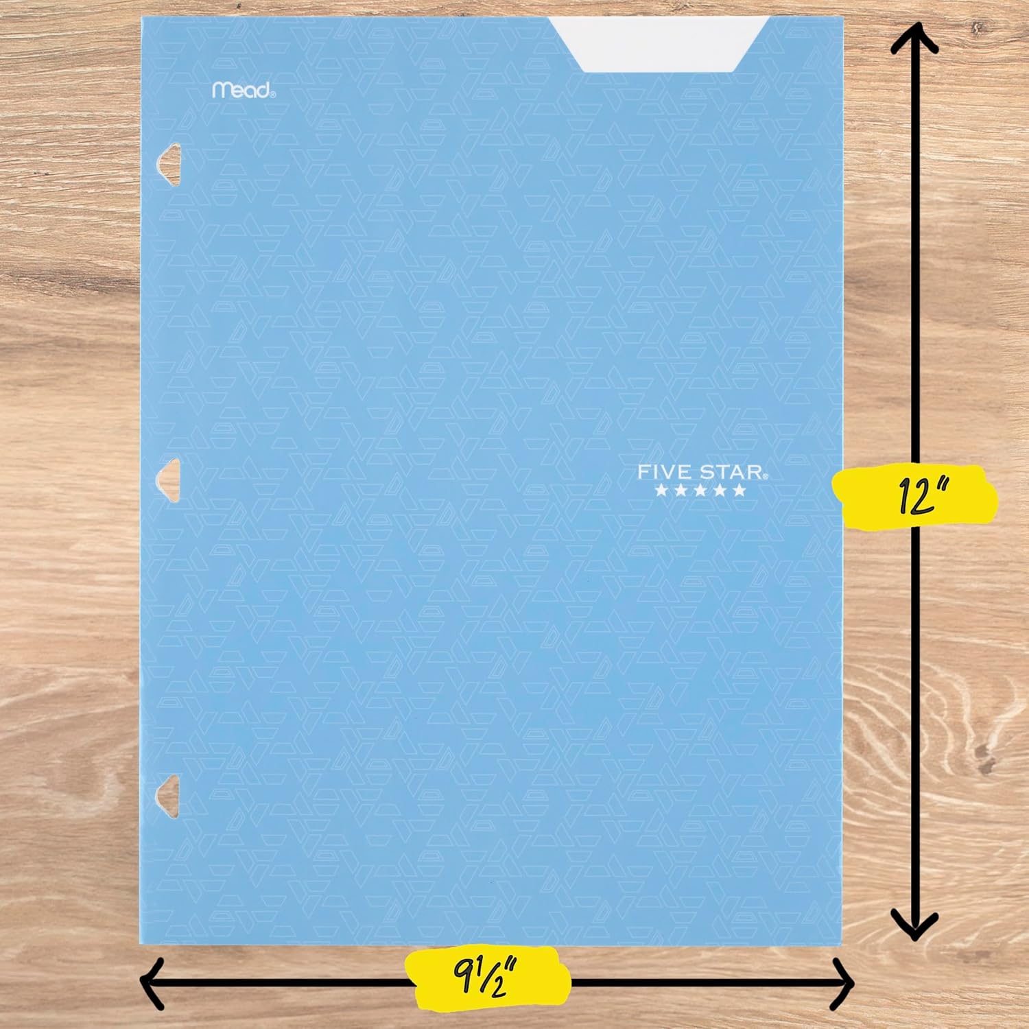 Five Star 4-Pocket Folder, 6 Pack, Paper Folder, Fits 3-Ring Binders, Holds 8-1/2" x 11" Paper, Assorted Colors (38058)