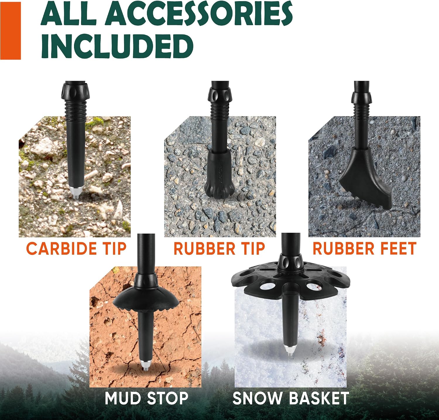 Trekology Trek-Z Cork Grip Collapsible Lightweight Hiking Trekking Poles